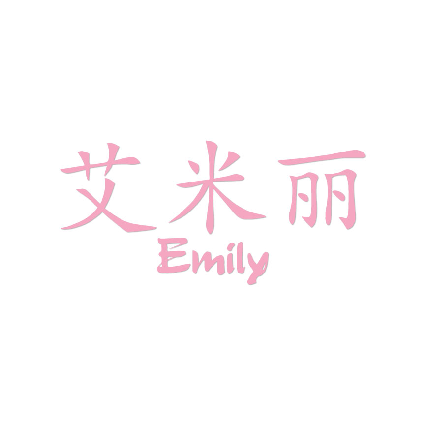 Chinese Symbol Emily Name - Decal Sticker - Multiple Colors